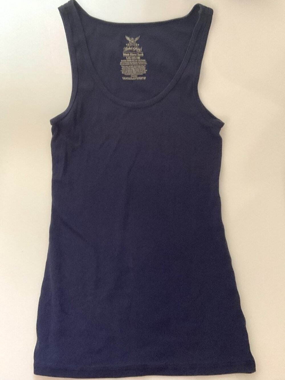 MUST HAVE BLUE RIBBED TANK TOPS BUNDLE (SET OF 2) - SIZE L 12-14 - Picture 10 of 16